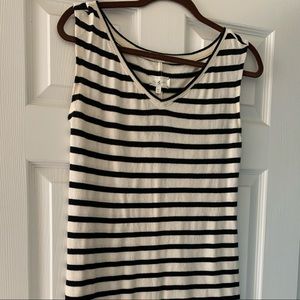 Classic black and white striped dress!